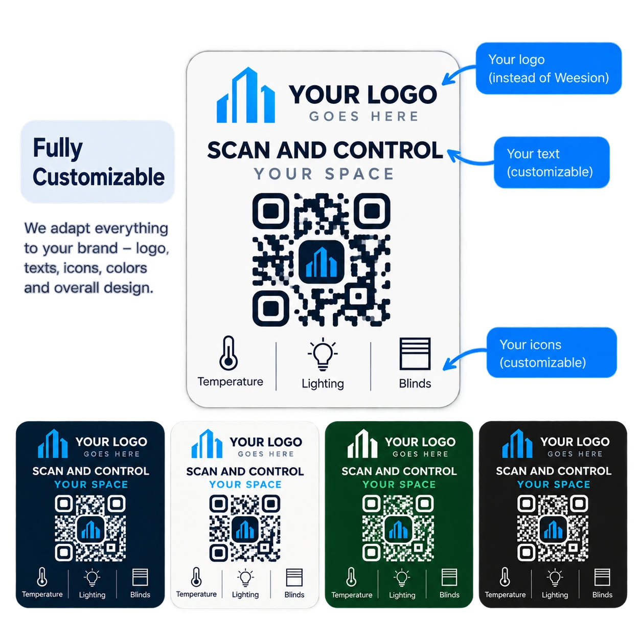 QR signage — A design for your building and interior.